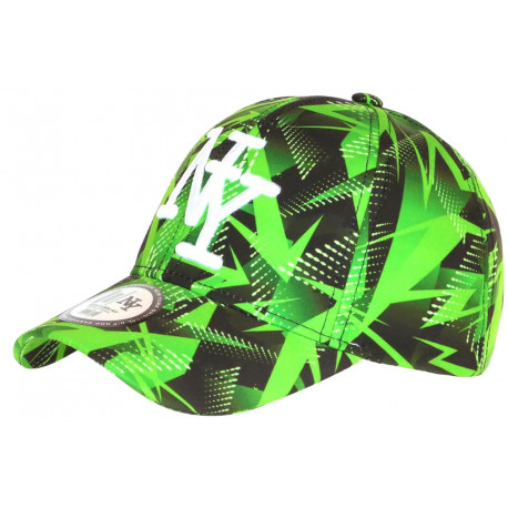 Casquette NY Verte et Noire Streetwear Originale Baseball Daska CASQUETTES Hip Hop Honour