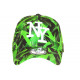 Casquette NY Verte et Noire Streetwear Originale Baseball Daska CASQUETTES Hip Hop Honour