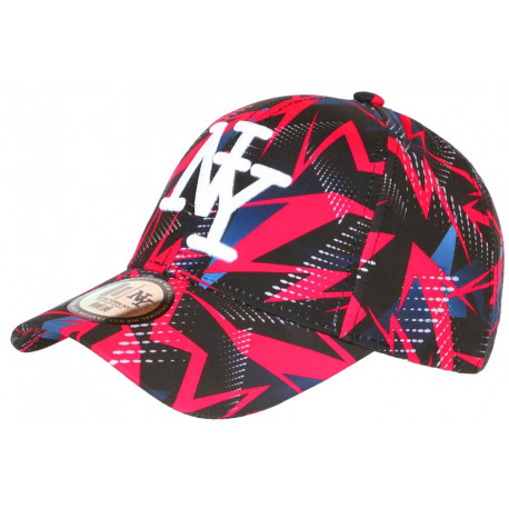 Casquette NY Rose et Noire Streetwear Originale Baseball Daska CASQUETTES Hip Hop Honour