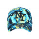 Casquette NY Bleue et Jaune Design Streetwear Jungle Baseball CASQUETTES Hip Hop Honour