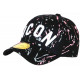 Casquette ICON Rose et Grise Streetwear Design Baseball Fyck CASQUETTES Hip Hop Honour