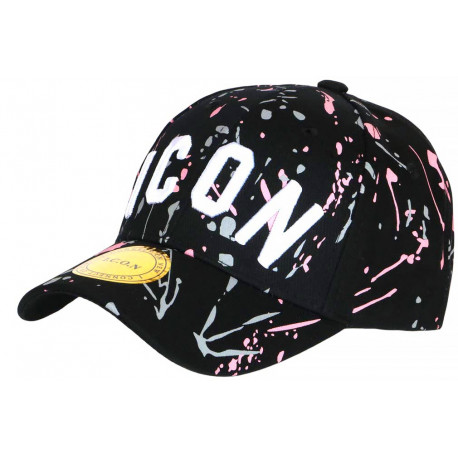 Casquette ICON Rose et Grise Streetwear Design Baseball Fyck CASQUETTES Hip Hop Honour