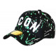 Casquette ICON Verte et Blanche Streetwear Design Baseball Fyck CASQUETTES Hip Hop Honour