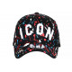 Casquette ICON Rouge et Bleue Streetwear Design Baseball Fyck CASQUETTES Hip Hop Honour