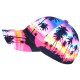 Casquette Enfant rose et bleue Los Angeles Tropical Night de 7 à 11 ans Casquette Enfant Hip Hop Honour