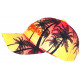 Casquette Los Angeles Orange et Rouge Palmiers Tropical Dream CASQUETTES Hip Hop Honour