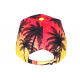 Casquette Los Angeles Orange et Rouge Palmiers Tropical Dream CASQUETTES Hip Hop Honour