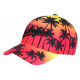 Casquette Los Angeles Rouge et Jaune Fashion Tropical Sunrise Baseball CASQUETTES Hip Hop Honour