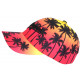 Casquette Enfant Rouge et Jaune Los Angeles Tropical Sunrise 7 à 11 ans Casquette Enfant Hip Hop Honour