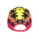 Casquette Enfant Rouge et Jaune Los Angeles Tropical Sunrise 7 à 11 ans Casquette Enfant Hip Hop Honour