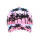 Casquette Enfant Rose et Bleue Los Angeles tropicale Sunrise 7 à 11 ans Casquette Enfant Hip Hop Honour