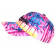 Casquette Los Angeles Rose et Jaune Palmiers Tropical Sunrise Baseball CASQUETTES Hip Hop Honour