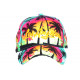 Casquette Los Angeles Rose et Verte Palmiers Tropical Boreal Baseball CASQUETTES Hip Hop Honour