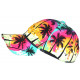 Casquette Los Angeles Rose et Verte Palmiers Tropical Boreal Baseball CASQUETTES Hip Hop Honour