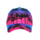 Casquette Enfant Bleue et Rose Los Angeles tropicale Sunrise 7 à 11 ans Casquette Enfant Hip Hop Honour