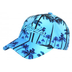 Casquette Los Angeles Bleue et Noire Palmiers Tropicale Boreal Baseball CASQUETTES Hip Hop Honour