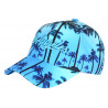 Casquette Los Angeles Bleue et Noire Palmiers Tropicale Boreal Baseball