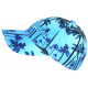 Casquette Los Angeles Bleue et Noire Palmiers Tropicale Boreal Baseball CASQUETTES Hip Hop Honour