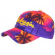 Casquette Los Angeles Violette et Orange Tropicale Sunshine Baseball CASQUETTES Hip Hop Honour