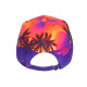 Casquette Los Angeles Violette et Orange Tropicale Sunshine Baseball CASQUETTES Hip Hop Honour