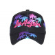 Casquette Los Angeles Rose et Noire Tropicale Sunshine Baseball CASQUETTES Hip Hop Honour