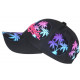 Casquette Enfant Rose et Noire Los Angeles tropicale Sunshine 7 a 11 ans Casquette Enfant Hip Hop Honour