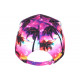 Casquette Los Angeles Rose et Violette Tropicale Sunshine Baseball CASQUETTES Hip Hop Honour