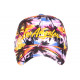 Casquette Los Angeles Jaune et Violette Tropicale Sunshine Baseball CASQUETTES Hip Hop Honour