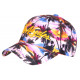 Casquette Enfant Jaune et Violette Los Angeles tropicale Sunshine 7 a 11 ans Casquette Enfant Hip Hop Honour