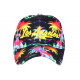 Casquette Los Angeles Noire et Jaune Tropicale Sunshine Baseball CASQUETTES Hip Hop Honour