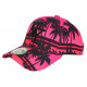 Casquette Enfant Rose et Noire Palmiers Baseball NY Tropyk 7 a 12 ans Casquette Enfant Hip Hop Honour