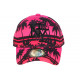 Casquette Enfant Rose et Noire Palmiers Baseball NY Tropyk 7 a 12 ans Casquette Enfant Hip Hop Honour