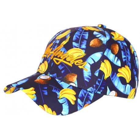 Casquette Los Angeles Jaune Banane et Coco Originale Baseball Fruitus CASQUETTES Hip Hop Honour