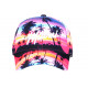 Casquette Enfant rose et bleue Miami Tropical Night de 7 à 11 ans Casquette Enfant Hip Hop Honour