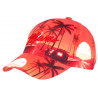 Casquette Miami Orange Palmiers Fashion Sunrise Baseball