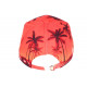 Casquette Enfant Orange Palmiers Miami Sunrise de 7 a 11 ans Casquette Enfant Hip Hop Honour