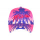 Casquette Miami Rose Bleue Palmiers Fashion Sunset Baseball CASQUETTES Hip Hop Honour