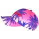 Casquette Enfant Rose Bleue Miami tropicale Sunset 7 a 11 ans Casquette Enfant Hip Hop Honour