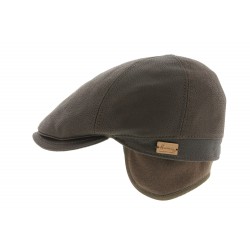 Casquette Herman Derek en Cuir Marron ANCIENNES COLLECTIONS divers