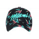 Casquette Miami Verte et Noire Palmiers Fashion Boreal Baseball CASQUETTES Hip Hop Honour