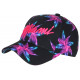 Casquette Miami Rose et Noire Palmiers Fashion Boreal Baseball CASQUETTES Hip Hop Honour