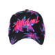 Casquette Enfant Rose et Noire Miami tropicale Boreal 7 a 11 ans Casquette Enfant Hip Hop Honour