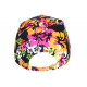 Casquette Miami Orange et Noire a Fleurs Fashion Bali Baseball CASQUETTES Hip Hop Honour