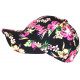 Casquette Miami Rose et Noire a Fleurs Fashion Bali Baseball CASQUETTES Hip Hop Honour