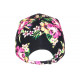 Casquette Enfant Rose et Noire Miami a Fleurs Bali 7 a 11 ans Casquette Enfant Hip Hop Honour