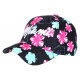 Casquette Miami Bleue et Rose a Fleurs Tropicales Bali Baseball CASQUETTES Hip Hop Honour