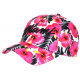 Casquette Miami Rose et Blanche a Fleurs Tropicales Bali Baseball CASQUETTES Hip Hop Honour