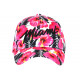 Casquette Miami Rose et Blanche a Fleurs Tropicales Bali Baseball CASQUETTES Hip Hop Honour