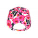 Casquette Miami Rose et Blanche a Fleurs Tropicales Bali Baseball CASQUETTES Hip Hop Honour