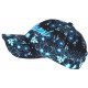 Casquette Enfant Bleue et Noire Miami a Fleurs Bali 7 a 11 ans Casquette Enfant Hip Hop Honour